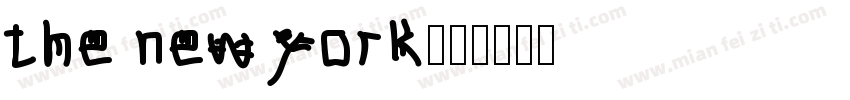 the new york字体转换